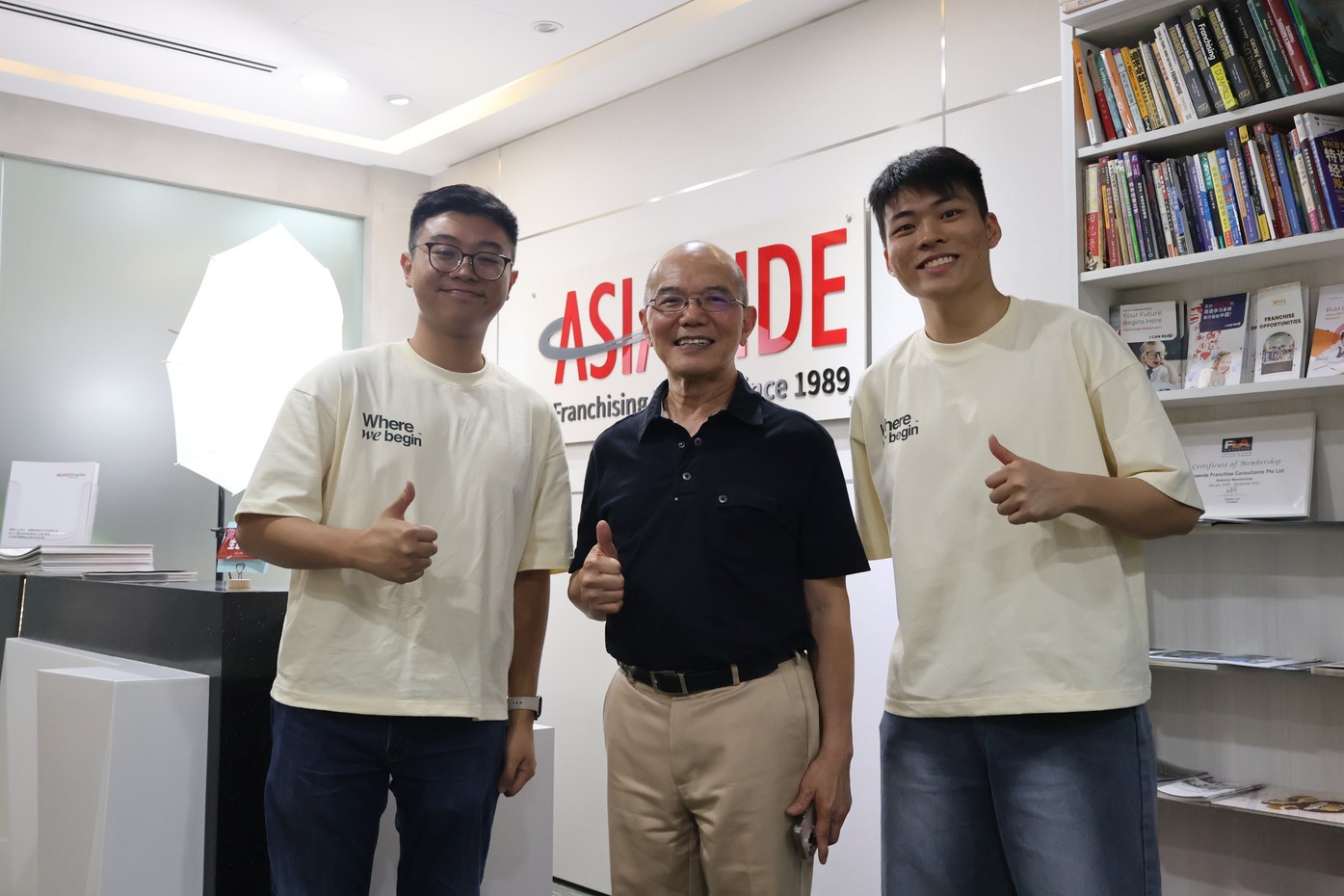 Albert Kong with WhereWeBegin